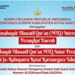 JELANG MTQ KORPRI 2024, BKPSDM KUKAR GELAR SELEKSI MTQ INTERNAL PERANGKAT DAERAH.