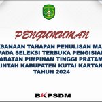 PENGUMUMAN PELAKSANAAN TAHAPAN SELEKSI PENULISAN MAKALAH